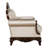Barbato 48.5''W Tufted Chair with Damask Pattern-514335622