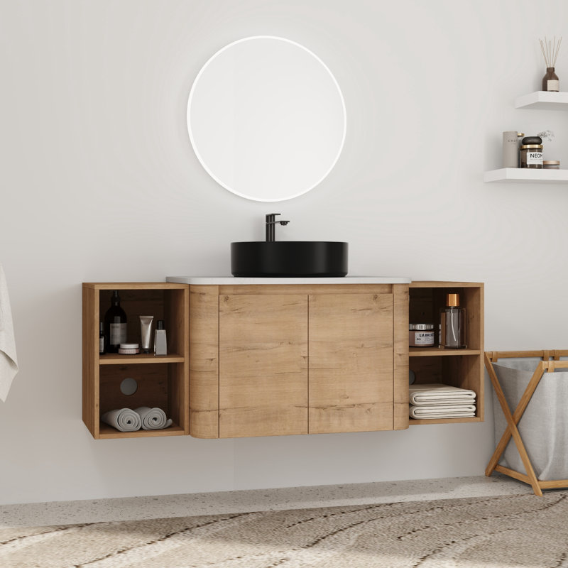 Meuble-lavabo simple 54 po avec lavabo en céramique