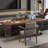 Brown Rectangular Solid Wood Desks-108339643