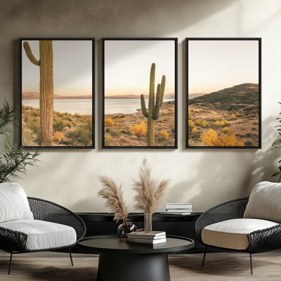 Framed Canvas Wall Art, Vintage Abstract Wall Canvas Prints