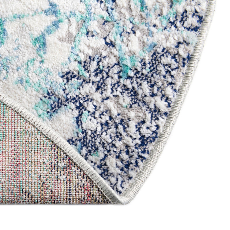 Sutter Polypropylene Plastic Rug, Round 4'