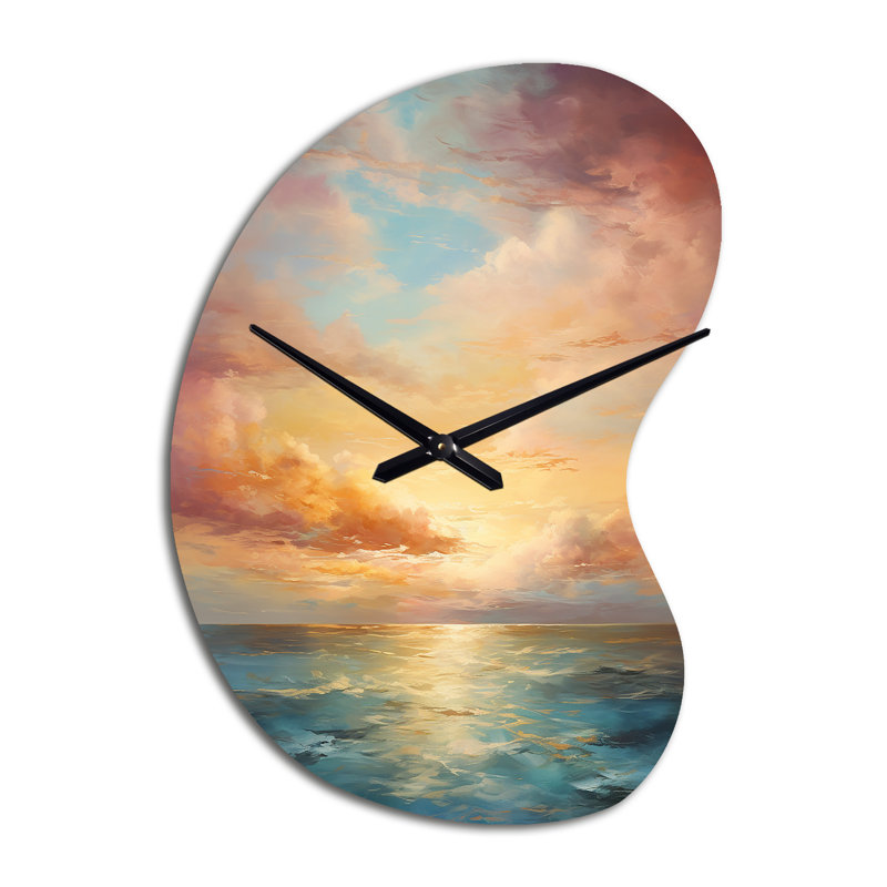Horloge murale océan en forme de flèche céleste, Grand