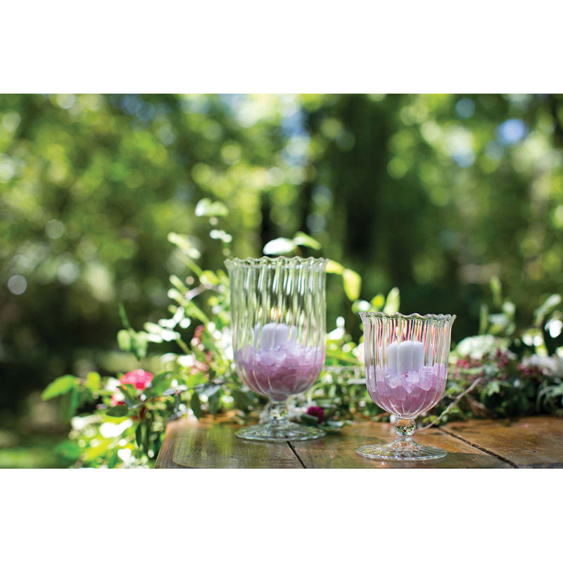 Vase de table en verre fait à la main 