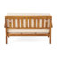 Causeuse d'extérieur et table basse - bois, coussins d'eau, patio élégant et confortable avec sièges supplémentaires-2118841891