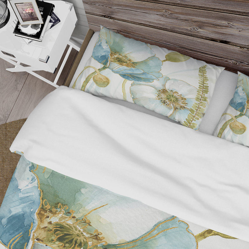 Ensemble de housse de couette My Greenhouse Flowers III, Housse de couette double / grand et 2 taies décor