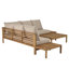 Garden Furniture Set 5 Seaters In Oiled Acacia