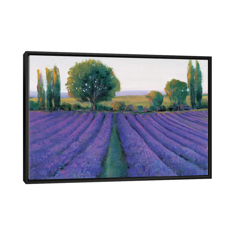 «Lavender Field II» par Timothy O Toole, reproduction sur toile tendue sur châssis, H 40 po x l 60 po x P 1,5 po