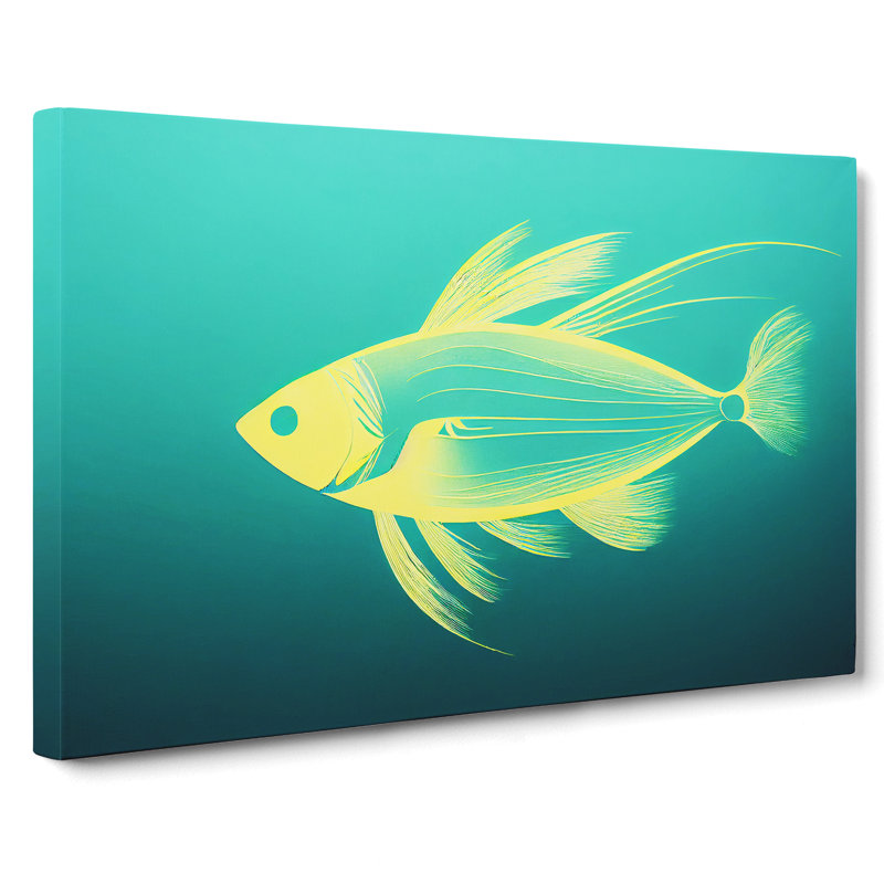 Compelling Fish - Wrapped Canvas, 35cm H x 50cm W x 3cm D
