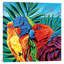 «Birds in Paradise I», reproduction d'impression sur toile tendue-73146331-73146332-73146334