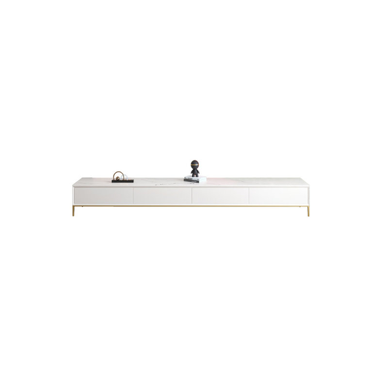 Armoire de rangement de télévision moderne et simple avec lumière de luxe, H 14,96 po x L 86,61 po x l 15,75 po