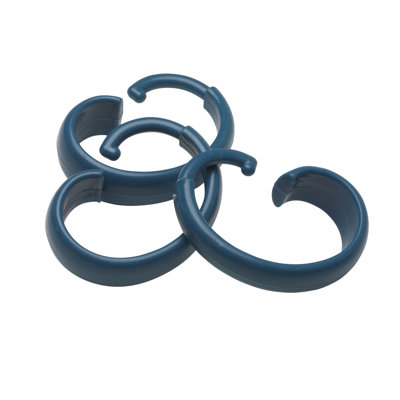 Jamarl Plastic Rust Resistant Shower Curtain Hook