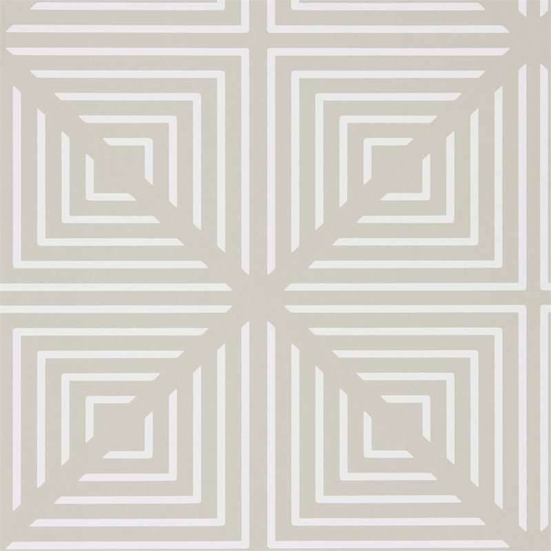 Radial 10.05m x 68.6cm Wallpaper Roll, Linen/Chalk