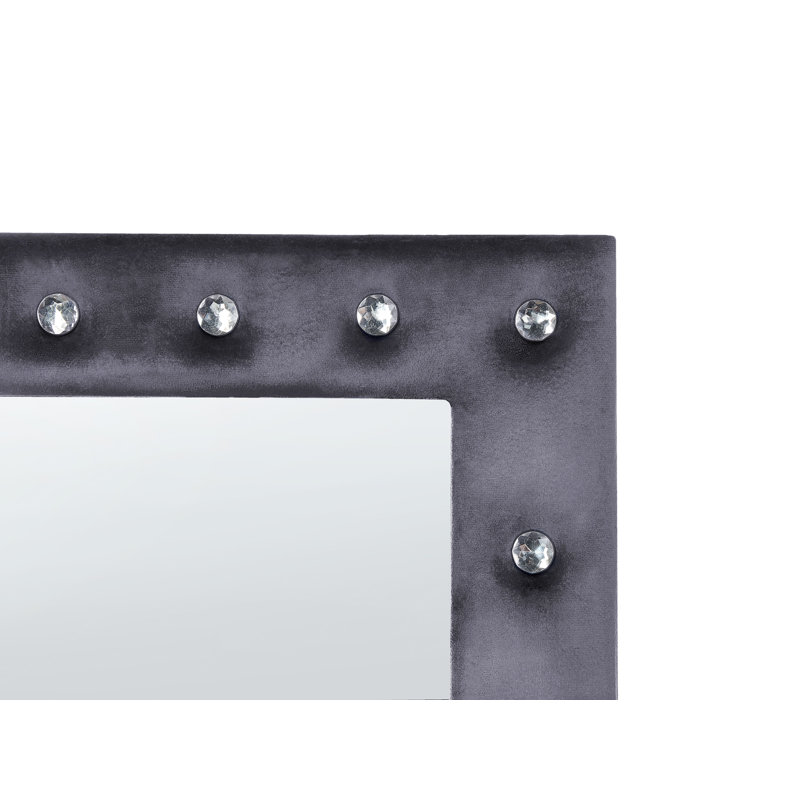 Aimee-Louise Flat Freestanding Full Length Mirror, Dark Grey