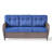 Patio Outdoor 3-Seat Sofa, Outdoor Conversation Furniture, All-Weather Rattan Couch With Cushion-90148023-90148022