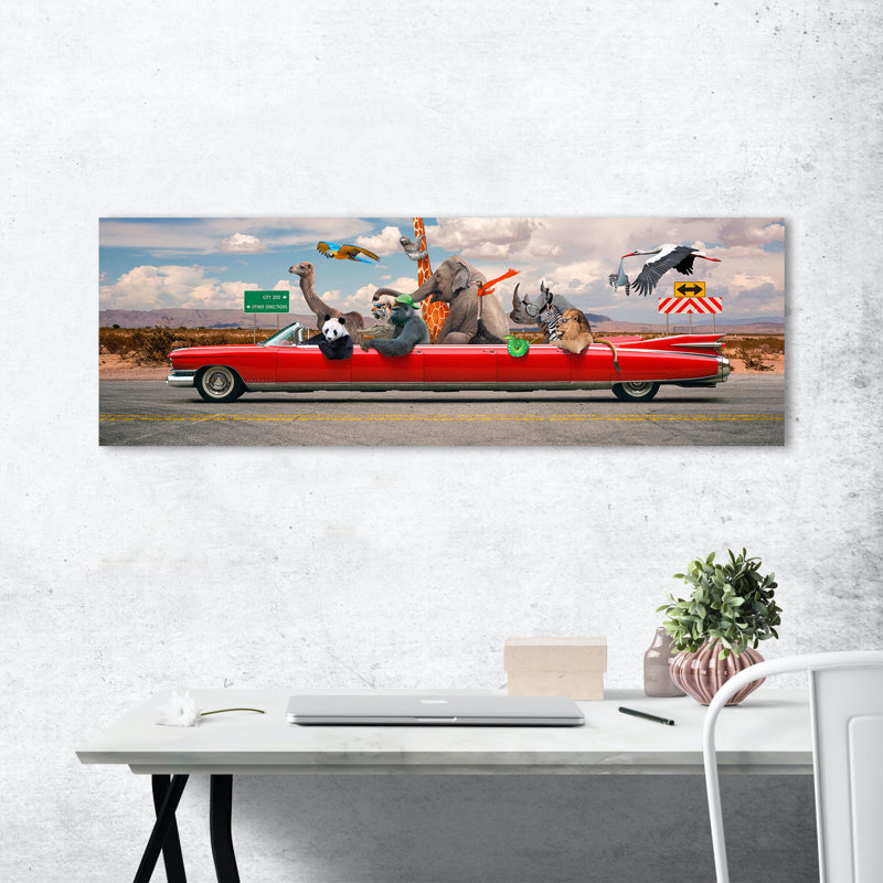 Road Trip by Vizlab - Wrapped Canvas Print, 50cm H x 150cm W x 4cm D