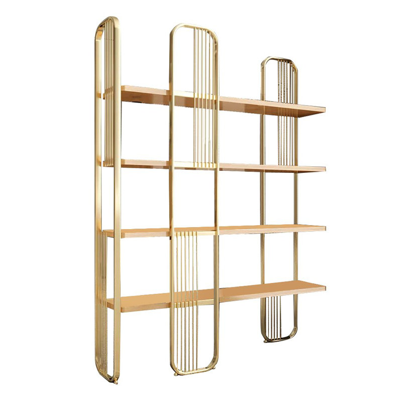 Bibliothèque géométrique H 70,9 "x l 49,2", Chêne