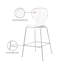 Tabouret de bar 27,5 po Clarion-2066260751