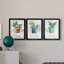 Basilic en pot - ensemble de 3 peintures sur toile encadrées-1187249458-1187249459