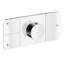 One Modern 4-Handle 10.63" Wide Thermostatic Shower Valve Trim-70754037