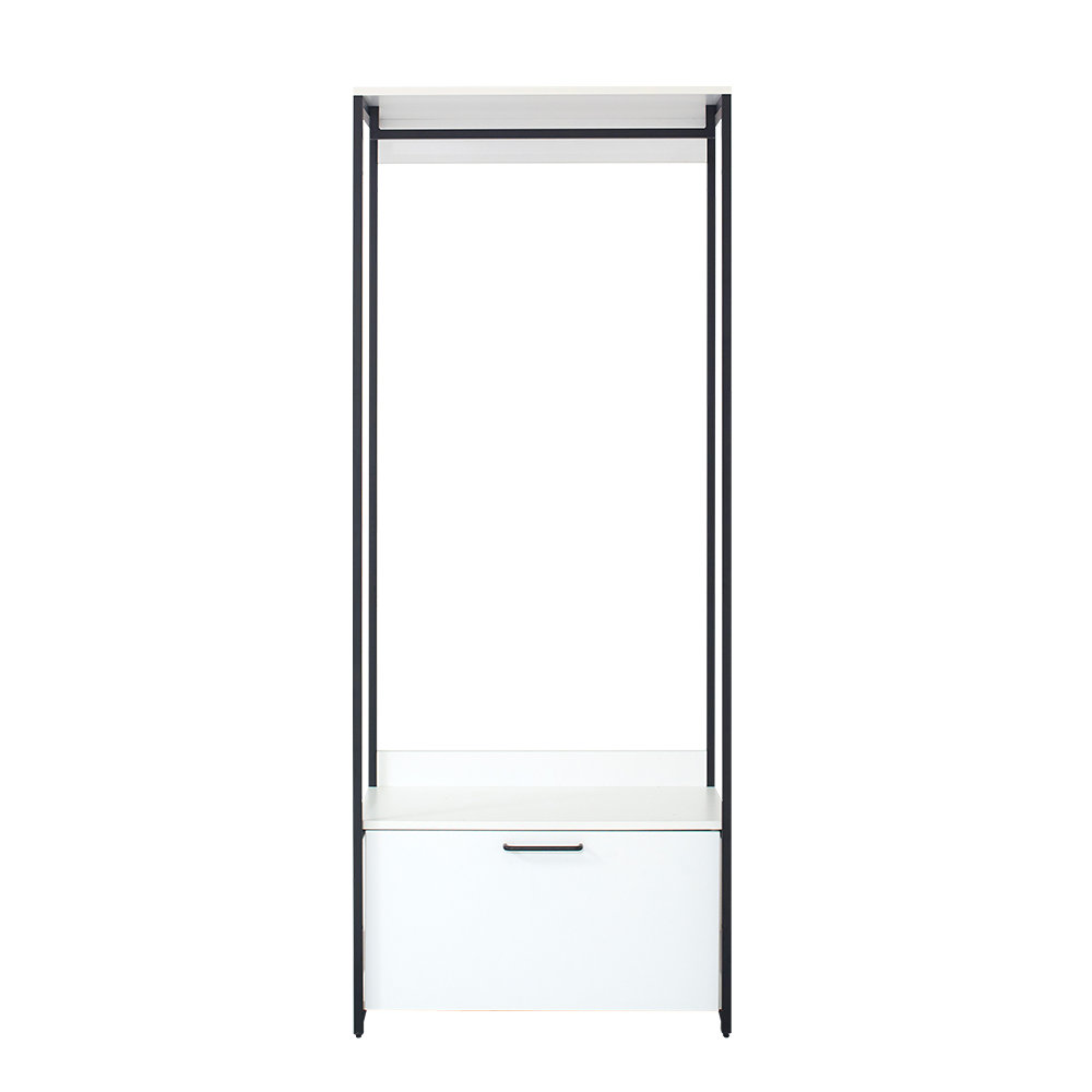 Latitude Run Garde robe Autoportant En Bois Et En M tal Blanc L 31 5 latitude-run-garde-robe-autoportant-en-bois-et-en-m-tal-blanc-l-31-5
