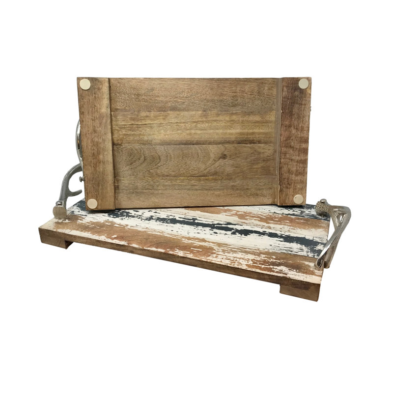 Solid Wood Tray - Set of 2