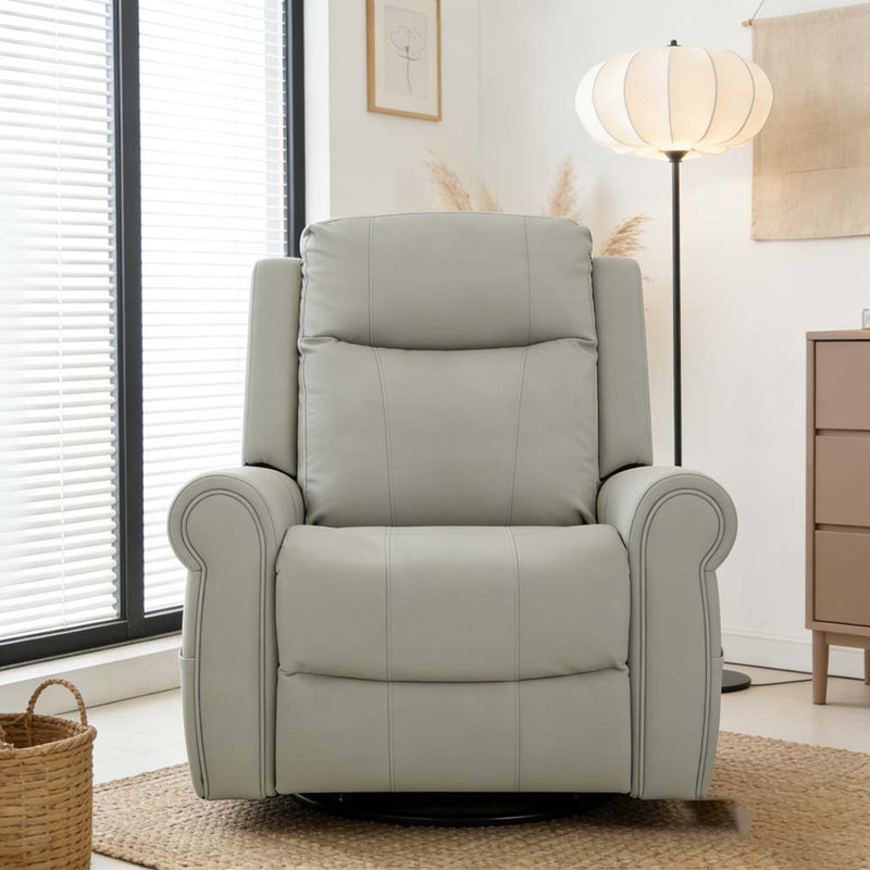 Fauteuil inclinable et pivotant manuel à 270 °, Gris