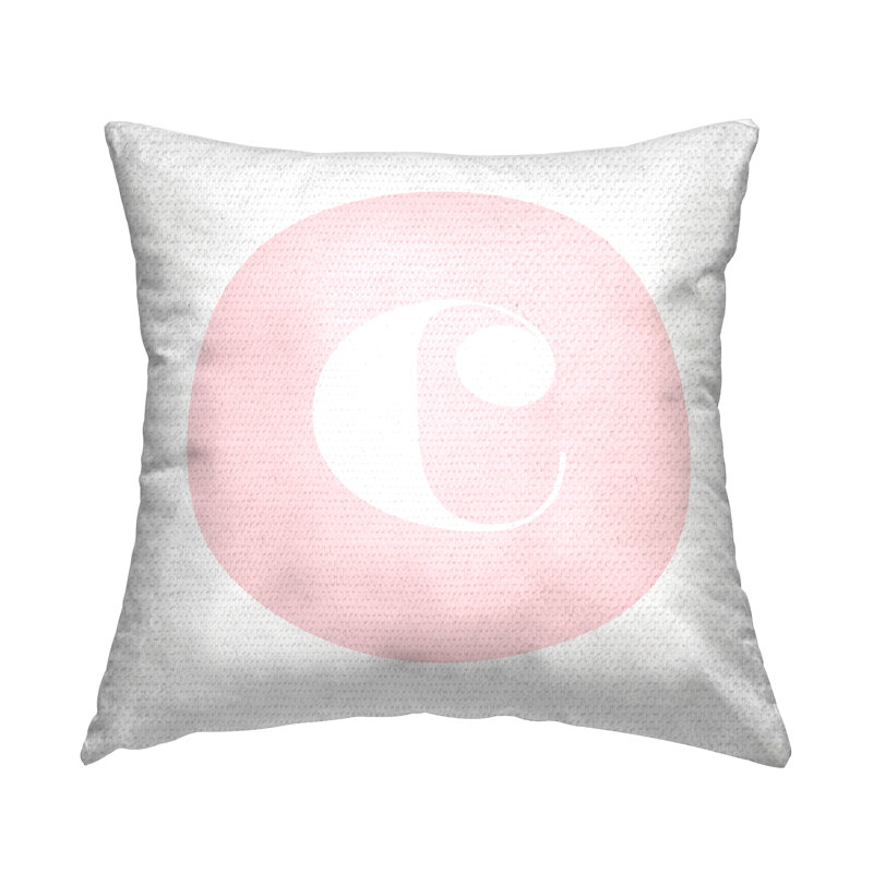 Coussin décoratif intérieur / extérieur rose, C