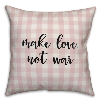  Coussin «Make Love Not War»
