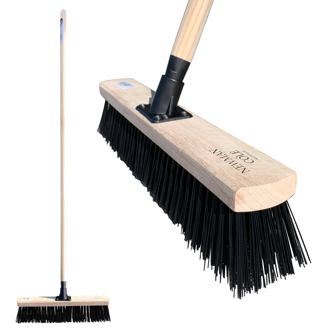 Garden 18 Inch Stiff PVC Large Broom Brush - Image 2