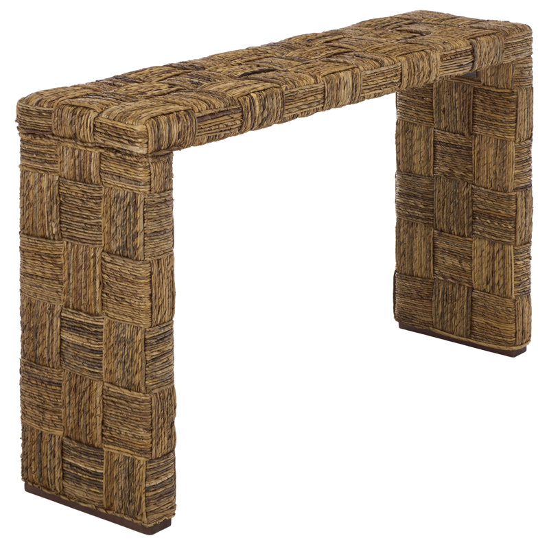 Console en bois massif 53,14 po Leominster, Natural