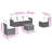  Garden Sofa Set Grey, Dark Grey