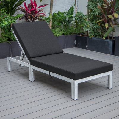 Chelsea Outdoor Metal Chaise Lounge , Cushion Included