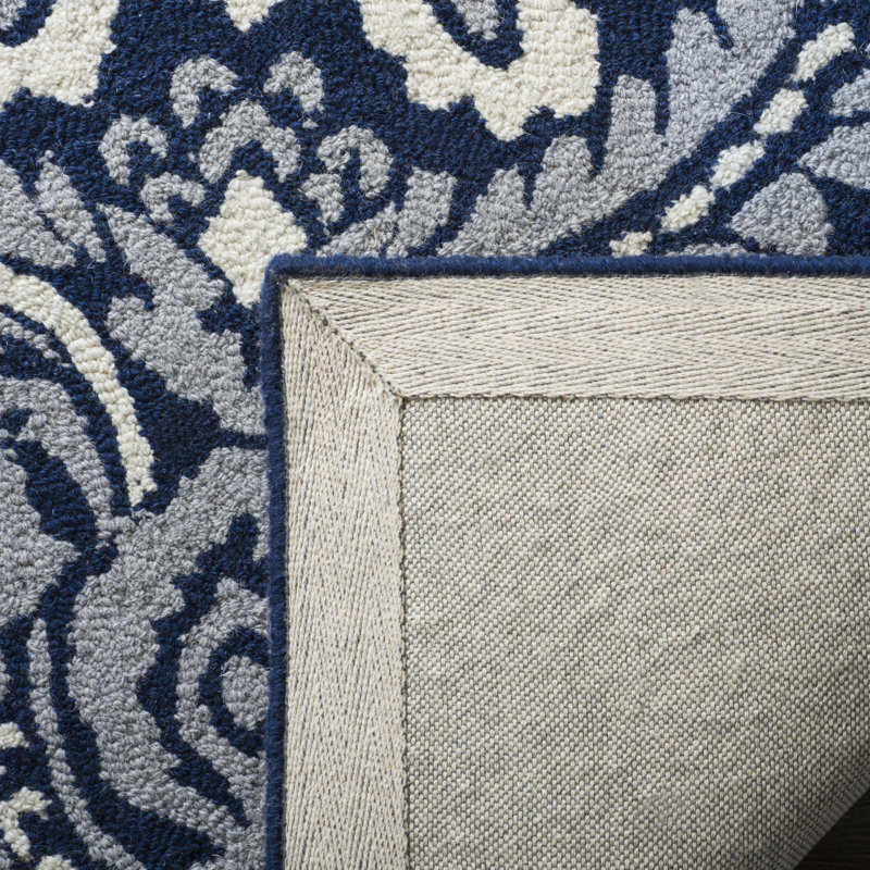 Tansy Wool Damask Indoor Rug, Runner 2'3" x 6'