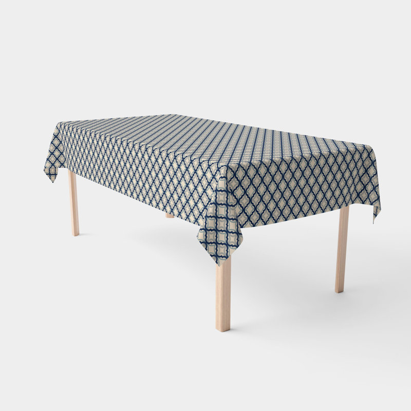 Kiomi Diamond Ogee Tablecloth, 120" L x 60" W