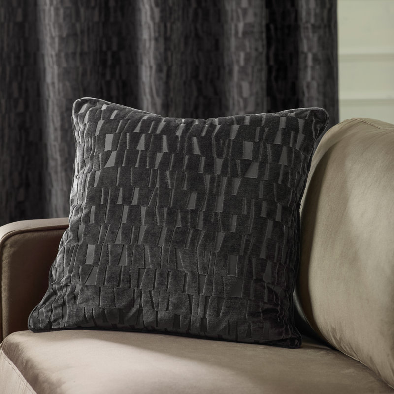 Manhattan Cushion, Black, Polyester