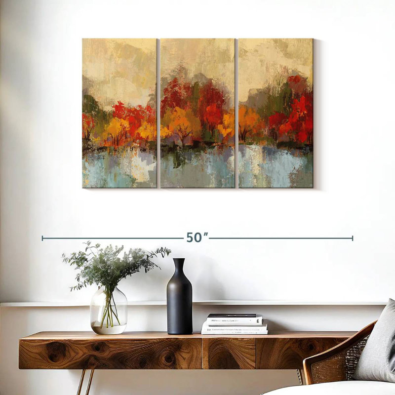 Avery Autumn River Reflection, 24" H x 38" W