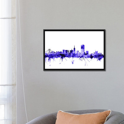 «San Francisco, California Skyline I» par Michael Tompsett, impression