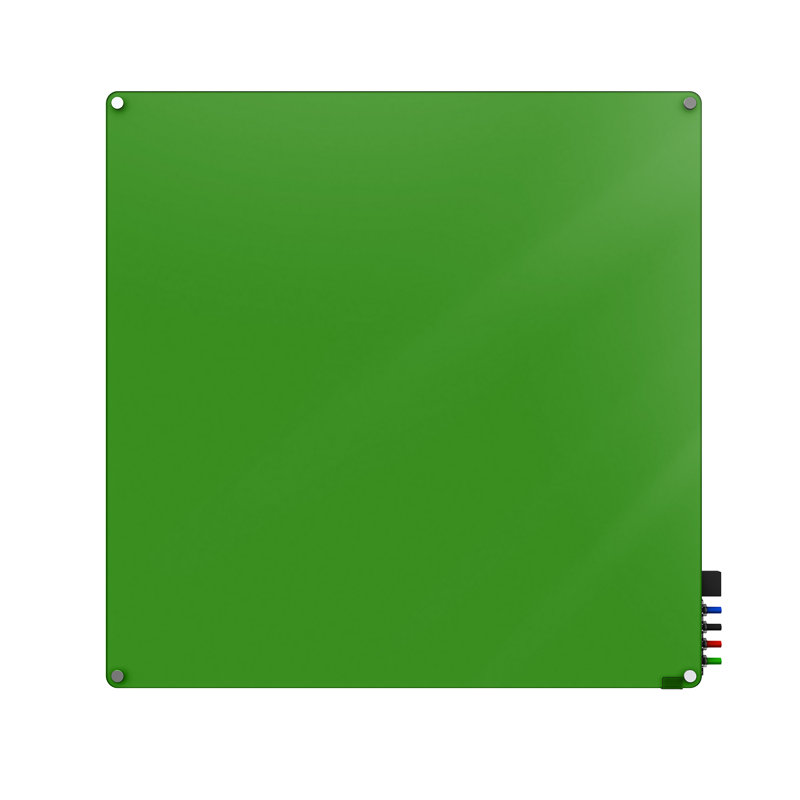 Panneau de verre magnétique mural Harmony, 48 po x 96 po, Vert