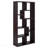 8-Shelf Cappuccino Geometric Bookcase