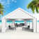 Tamijo 16 Ft. W X 32 Ft. D Canopy Tent With 5 Side Walls Heavy Duty Party Tents For Parties