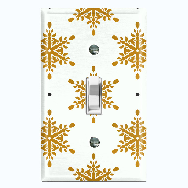 Plaque murale d'interrupteur à bascule Christmas Ice Snow