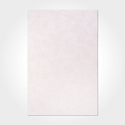 Tapis crème moderne antidérapant lavable à la machine