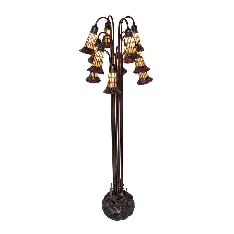 Bueche Tree Floor Lamp, Red/Amber