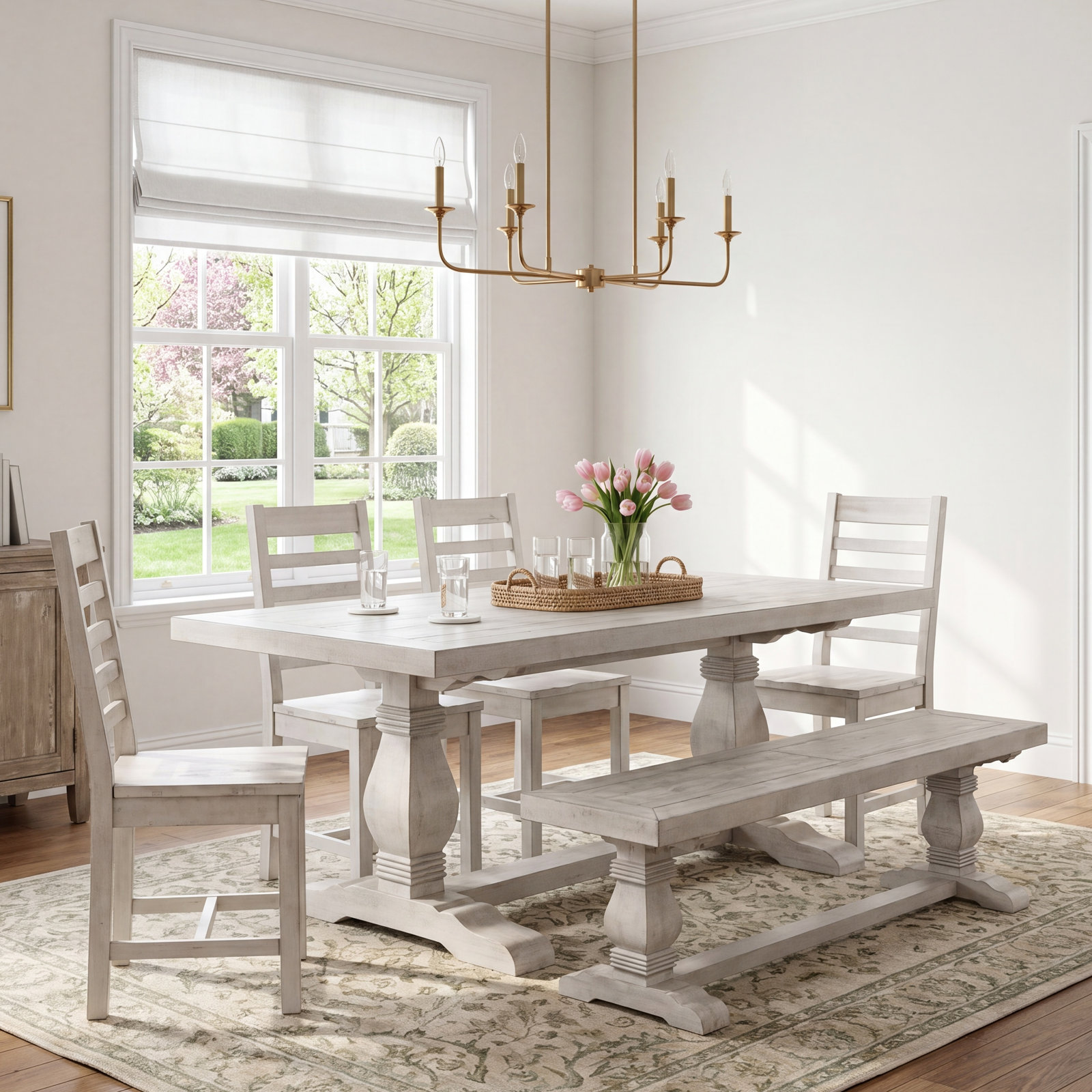 Kinston Pine Dining Table Set