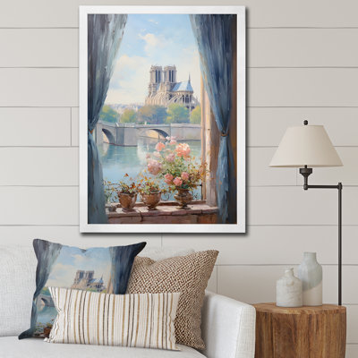 «Notre Dame Of Paris Floral View I - City Paris», art mural