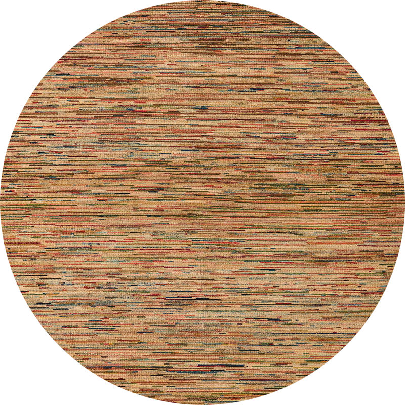 Delaura Abstract Indoor Rug, Round 6'
