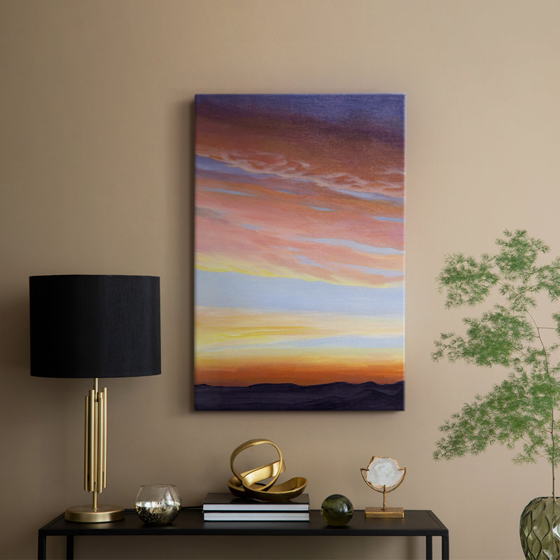 Ignited Dusk II -Gallery Wrapped Cavas, 18" H x 12" W