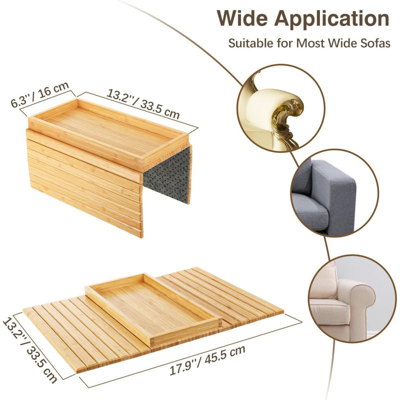 Sofa Bamboo Sofa Tray Table