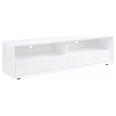 Cordova White 2-Drawer TV Stand