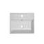 Meuble-lavabo à tablettes ouvertes de 21,6 po avec lavabo en céramique et porte à fermeture douce, armoire de rangement à tablettes ouvertes sur le côté droit, assemblage requis-901767492